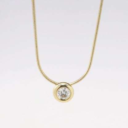 Picture of 14k Yellow Gold Diamond Necklace 