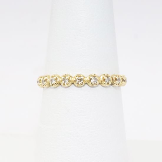 Picture of 14k Yellow Gold Eternity Diamond Band 
