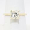 Picture of 14k Yellow Gold 1CT Princess Cut Diamond Engagement Ring 