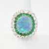 Picture of 14k Yellow Gold Opal, Emerald & Diamond Ring 