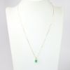 Picture of 14k Yellow Gold Emerald Necklace 