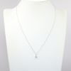 Picture of 14k White Gold Diamond Solitaire Necklace 