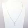 Picture of 14k White Gold Dangle Diamond Necklace 