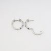 Picture of 14k White Gold Sapphire & Diamond Hoop Earrings 