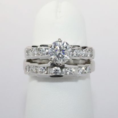 Picture of 14k White Gold Diamond Bridal Set 