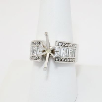 Picture of 18k White Gold Diamond Semi-Mount Ring 