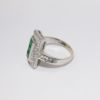 Picture of 14k White Gold Emerald & Diamond Ring 