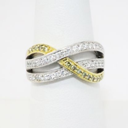 Picture of 14k Two Tone Diamond Band 