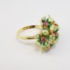 Picture of 18k Yellow Gold Enamel & Pink Sapphire Ring 