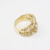Picture of 14k Yellow Gold Diamond Crown Style Ring 
