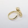Picture of 14k Yellow Gold Diamond Knot -Style Ring 