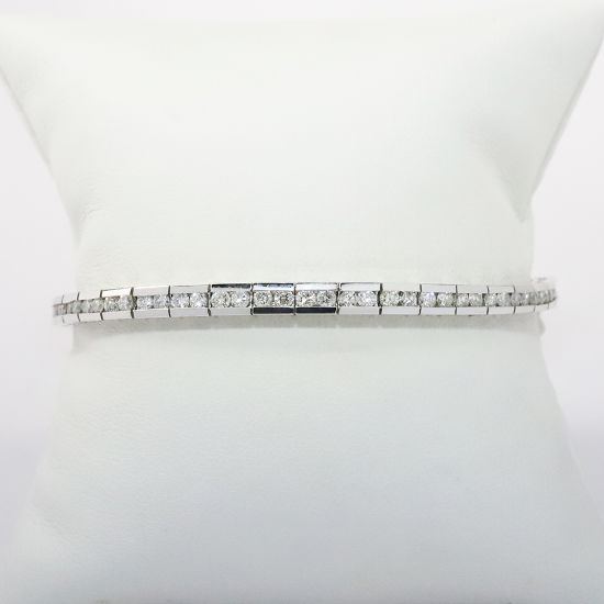 Picture of 14k White Gold Diamond Tennis Bracelet 