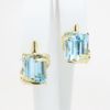 Picture of 14k Yellow Gold Blue Topaz Dangle 