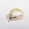 Picture of 14k Yellow Gold 1.52CT Princess Cut Diamond Engagement Ring 