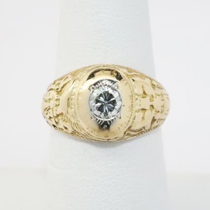Picture of 14k Yellow Gold US Navel Academy Class Diamond Ring 