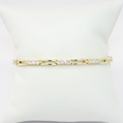 Picture of 14k Yellow Gold Diamond Bracelet 