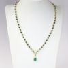 Picture of 14k Yellow Gold Emerald  & Diamond Necklace 
