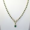 Picture of 14k Yellow Gold Emerald  & Diamond Necklace 