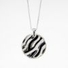 Picture of 18k White Gold Onyx & Diamond Necklace 