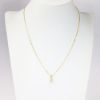 Picture of 14k Yellow Gold .65CT Oval Diamond Solitaire Necklace 
