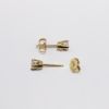 Picture of 14k Yellow Gold Solitaire Diamond Studs 