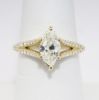 Picture of 14k Yellow Gold .82CT Marquise Brilliant Diamond Engagement Ring 
