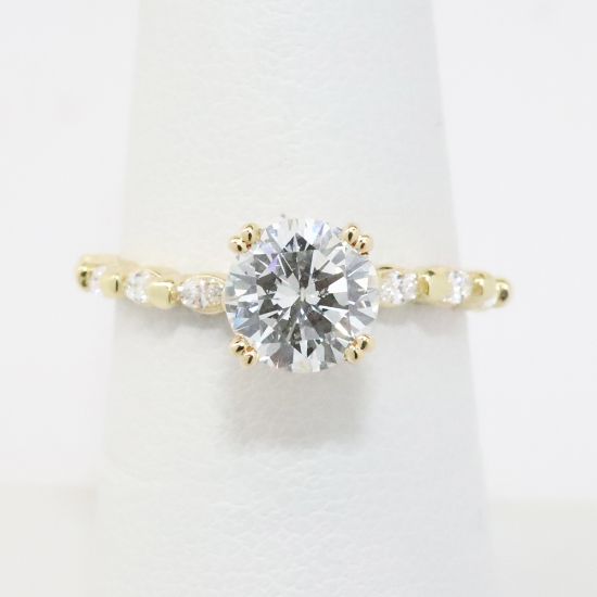 Picture of 14k Yellow Gold 1.06CT Round Brilliant Diamond Ring 