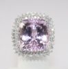 Picture of 14k White Gold Kunzite & Diamond Ring 