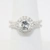Picture of 14k White Gold 1CT Round Brilliant Diamond Engagement Ring 