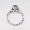 Picture of 14k White Gold 1CT Round Brilliant Diamond Engagement Ring 