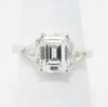 Picture of 14k White Gold 2.08CT Emerald Cut Diamond Engagement Ring 