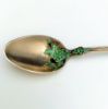 Picture of Gold Washed Demitasse Spoon with Enamel Detailing 