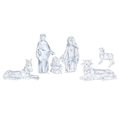 Picture of Swarovski Crystal 6-Piece Nativity II Figurine Set 