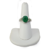 Picture of 14k White Gold Emerald and Diamond Ring