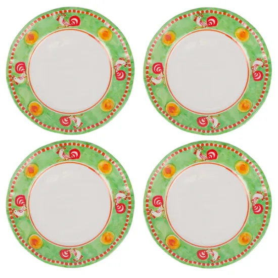 Picture of Set of 4 Melamine Gallina Dinner Plates