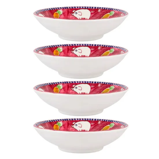 Picture of Set of 4 Melamine Porco Pasta Bowls