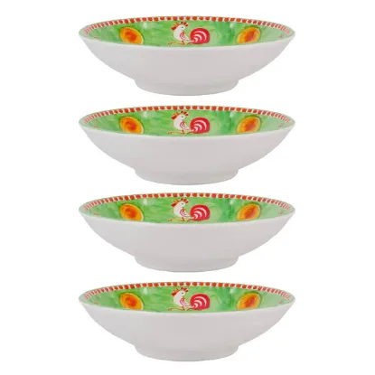 Picture of Set of 4 Melamine Gallina Pasta Bowls