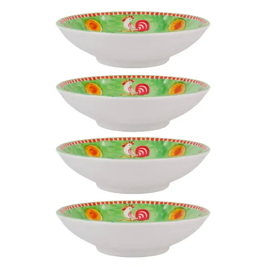 Picture of Set of 4 Melamine Gallina Pasta Bowls