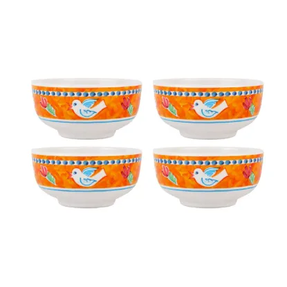 Picture of Set of 4 Melamine Uccello Cereal Bowls