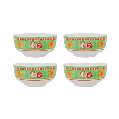 Picture of Set of 4 Melamine Gallina Cereal Bowls