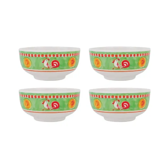 Picture of Set of 4 Melamine Gallina Cereal Bowls