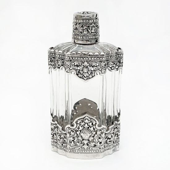 Picture of Rare 1920s .900 Silver Wrapped Coty, France Perfume Bottle