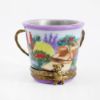 Picture of Limoges Porcelain Gardening Bucket Trinket Box with Surprise Watering Can, Shovel & Flowers Inside