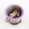 Picture of Limoges Porcelain Gardening Bucket Trinket Box with Surprise Watering Can, Shovel & Flowers Inside