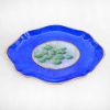 Picture of Limoges Porcelain 8-Piece Trinket Box Tea Set in Blue with Waterlily Motif