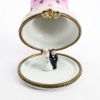 Picture of Limoges Porcelain Pink Anniversary Cake Trinket Box with Bride & Groom Inside 