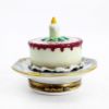 Picture of Limoges Porcelain Raspberry Cheesecake Birthday Cake on Plate Trinket Box 