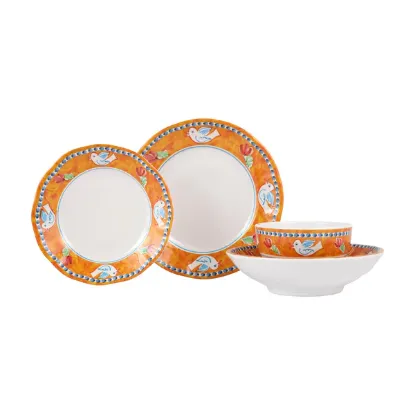 Picture of Melamine Uccello 4-Piece Place Setting