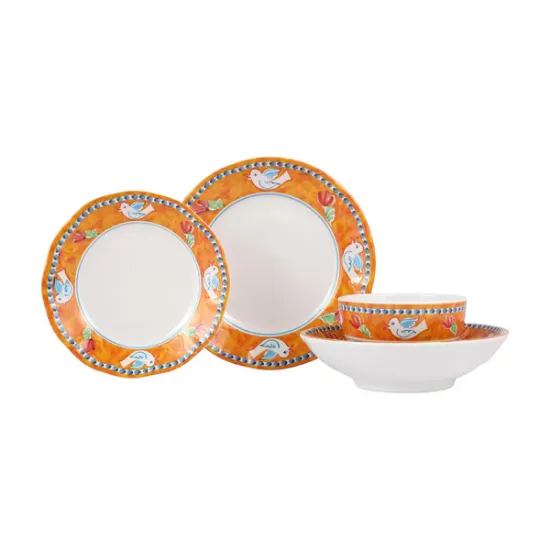 Picture of Melamine Uccello 4-Piece Place Setting