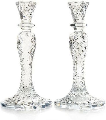 Picture of Waterford Pair of Seahorse Sea Jewel Abstract Crystal Candlestick Holder